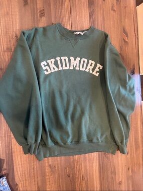 Skidmore Classic Forest Green Crewneck Sweatshirt